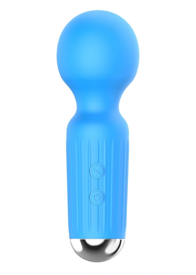 Mini Masażer Łechtaczkowy SIlikon USB Niebieski 