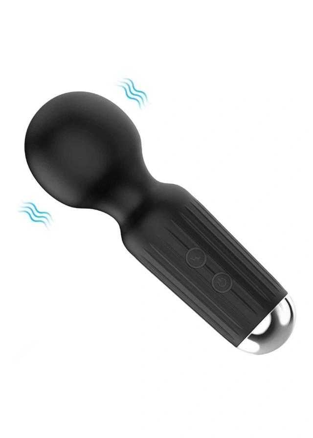 Mini Masażer Łechtaczkowy SIlikon USB Czarny 