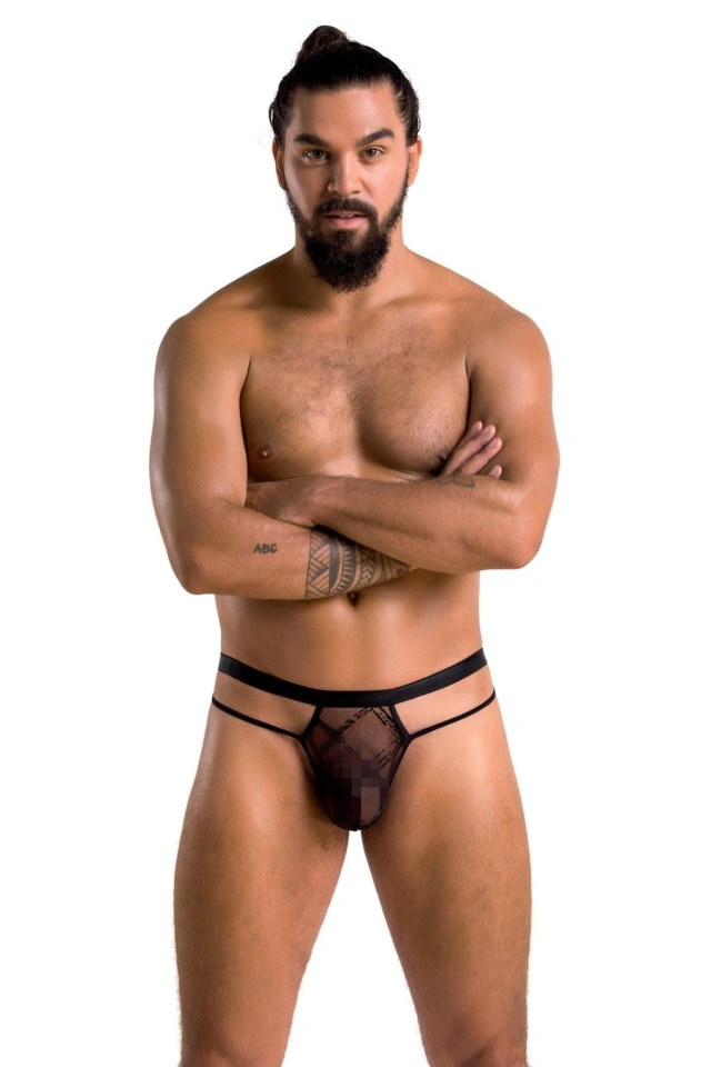029 THONG COLLIN black L/XL - Passion | 100% ORYGINAŁ| DYSKRETNA PRZESYŁKA