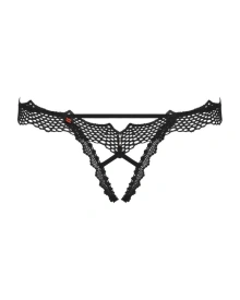 Bravelle stringi otwarte czarne  S/M Obsessive | 100% ORYGINAŁ| DYSKRETNA PRZESYŁKA