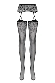 Bielizna-Garter stockings S206 czarne S/M/L | 100% ORYGINAŁ| DYSKRETNA PRZESYŁKA