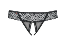 Shibu stringi otwarte czarne  S/M Obsessive | 100% ORYGINAŁ| DYSKRETNA PRZESYŁKA