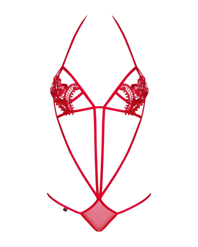 Bielizna-Luiza body czerwone S/M | 100% ORYGINAŁ| DYSKRETNA PRZESYŁKA