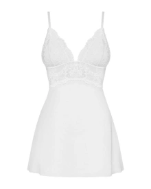Bielizna-810-BAB-2 babydoll i stringi biała L/XL | 100% ORYGINAŁ| DYSKRETNA PRZESYŁKA