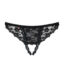 Letica stringi otwarte czarne L/XL Obsessive | 100% ORYGINAŁ| DYSKRETNA PRZESYŁKA