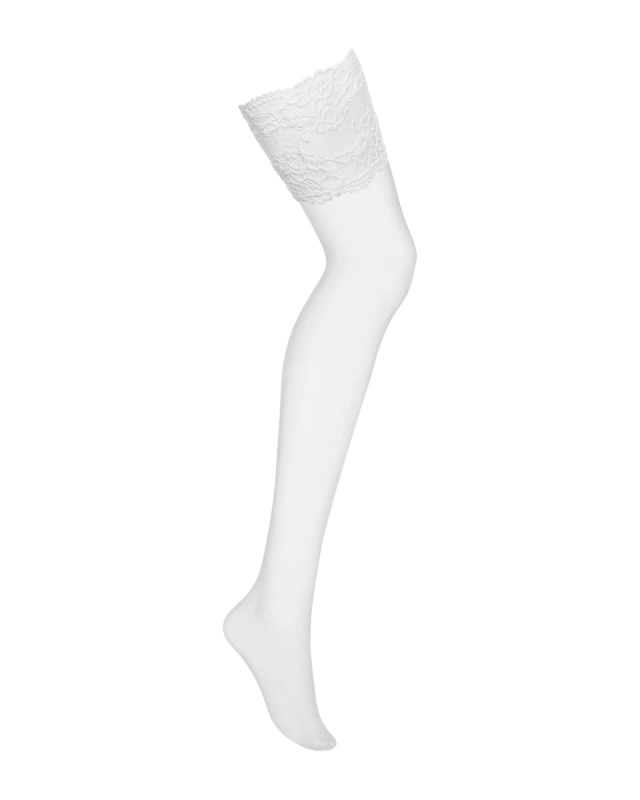 Bielizna-810-STO-2 pończochy białe L/XL | 100% ORYGINAŁ| DYSKRETNA PRZESYŁKA