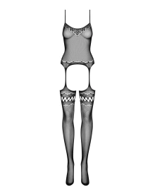 Bielizna-Bodystocking F214 czarne S/M/L | 100% ORYGINAŁ| DYSKRETNA PRZESYŁKA