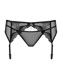 Bielizna-Charms pas do pończoch i stringi czarny S/M | 100% ORYGINAŁ| DYSKRETNA PRZESYŁKA