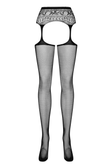 Bielizna-Garter stockings S307 czarne S/M/L | 100% ORYGINAŁ| DYSKRETNA PRZESYŁKA