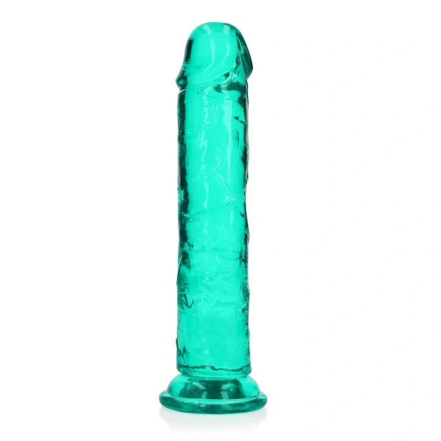 Prosty Penis na Przyssawce RealRock 20cm Zielony 