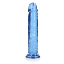 Proste Dildo z Przyssawką RealRock 23cm Niebieski | 100% ORYGINAŁ| DYSKRETNA PRZESYŁKA