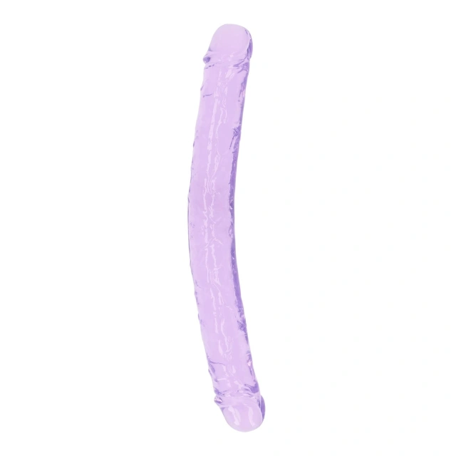 Dwustronne Dildo Realistic Double Dong 34cm Fioletowy 