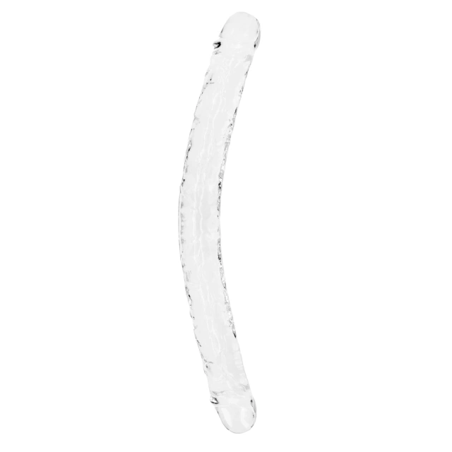 Podwójne Dildo Realistic Double Dong 45 cm Przeźroczysty | 100% ORYGINAŁ| DYSKRETNA PRZESYŁKA