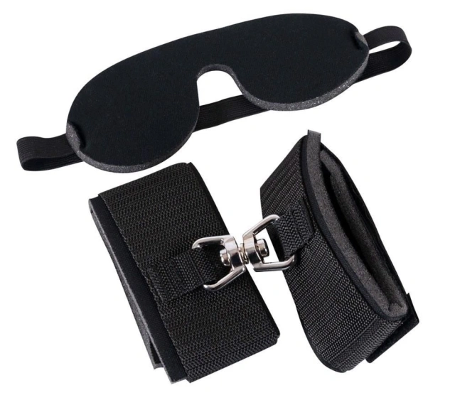 Kajdanki i Opaska na Oczy Bad Kitty Blindfold/Handcuffs | 100% ORYGINAŁ| DYSKRETNA PRZESYŁKA