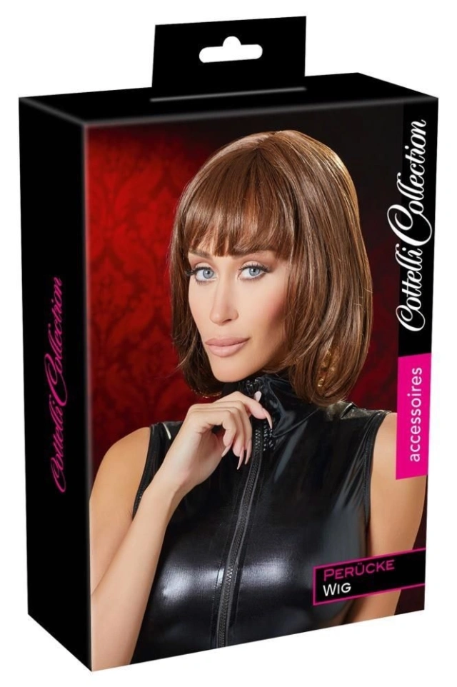 Peruki Wig Bob Brązony