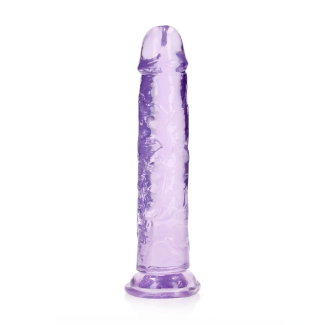 Proste Dildo z Przyssawką RealRock 23cm Fioletowy 