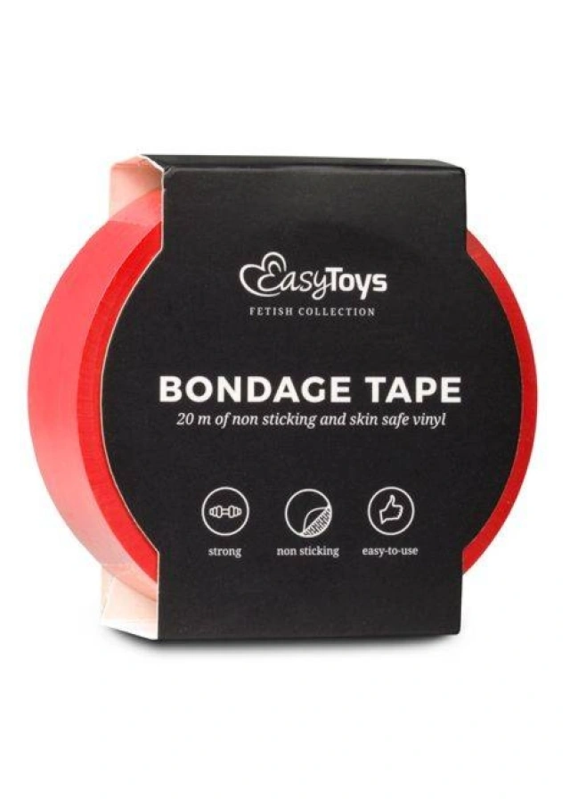 Taśma do Krępowania Bondage Tape 20m Czerwony 