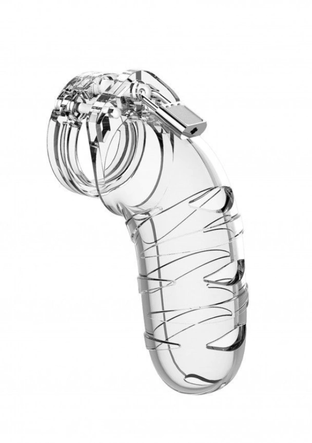 Chastity Model 05 Transparent Pas Cnoty Przeźroczysty Man Cage 