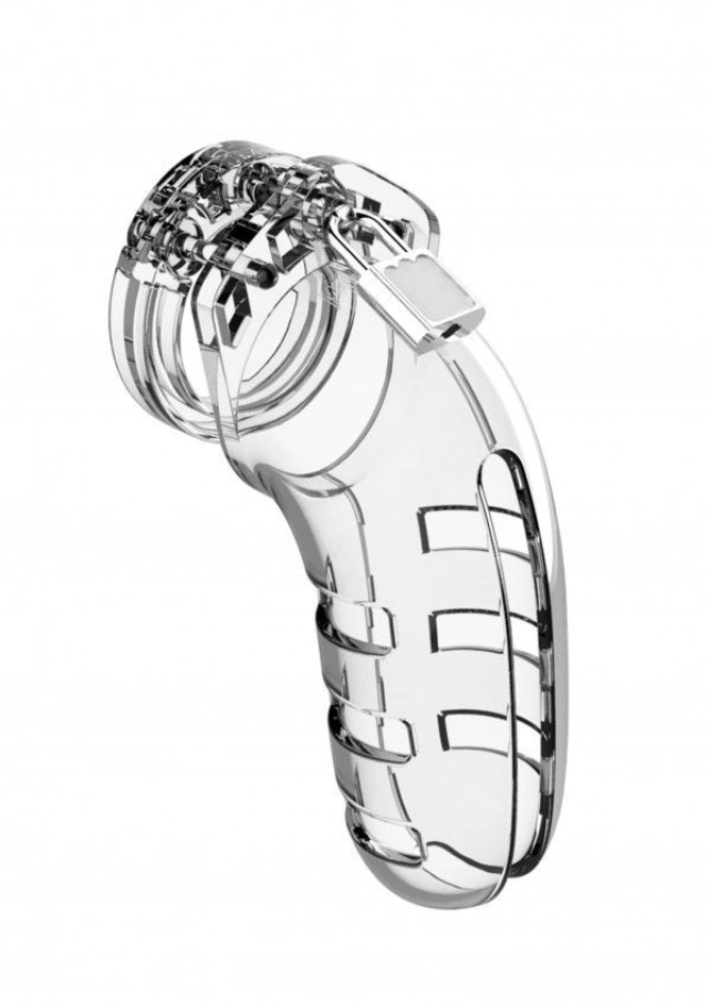 Chastity Model 06 Transparent Pas Cnoty Przeźroczysty Man Cage 