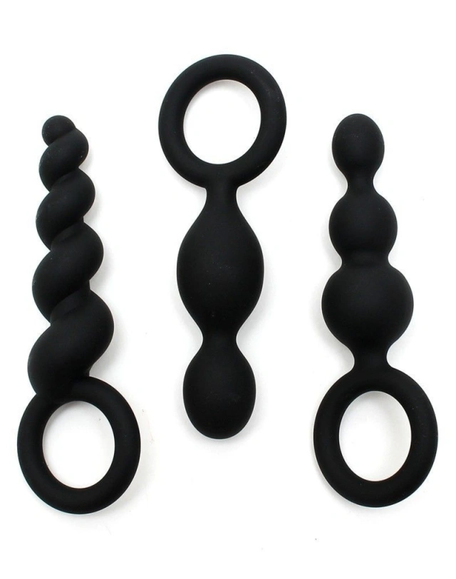 Zestaw Korków Analnych Booty Call Black Satisfyer | 100% ORYGINAŁ| DYSKRETNA PRZESYŁKA
