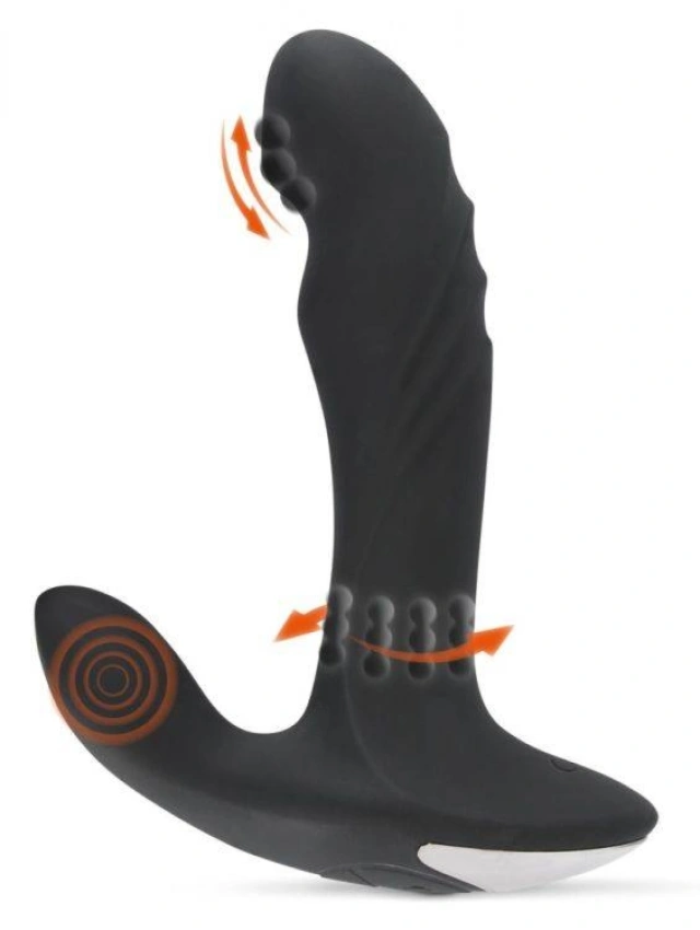Wielofunkcyjny Stymulator Prostaty Rebel Czarny 