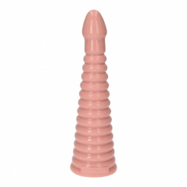 Prążkowana Wtyczka Analna Stopniowana 26cm Cielisty 