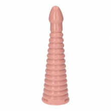 Prążkowana Wtyczka Analna Stopniowana 26cm Cielisty | 100% ORYGINAŁ| DYSKRETNA PRZESYŁKA