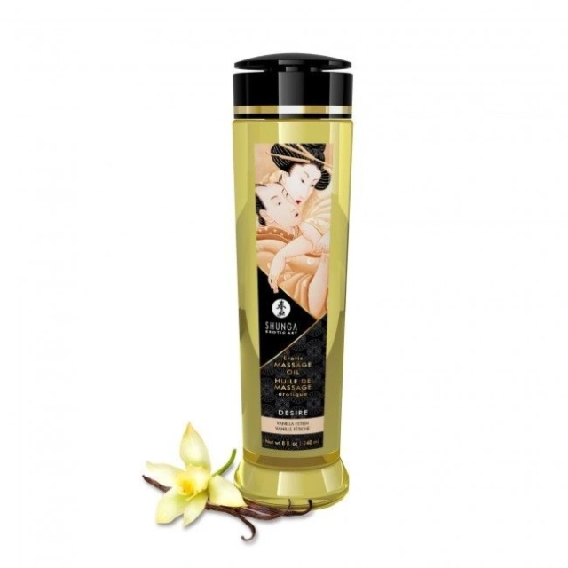 Olejek Do Masażu Erotic Massage Oil Desire / Vanilla 240Ml Shunga | 100% ORYGINAŁ| DYSKRETNA PRZESYŁKA