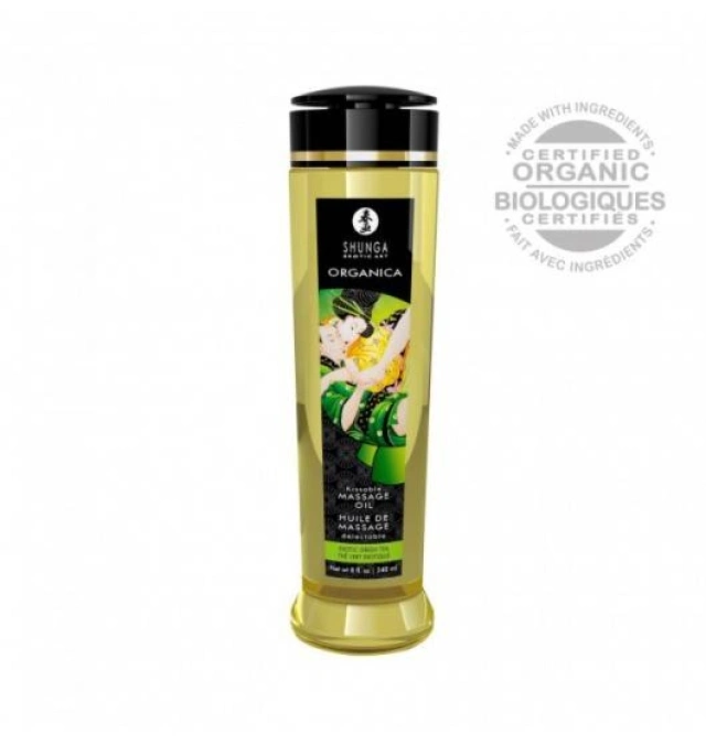 Naturalny Olejek do Masażu Shunga Zielona Herbata 240ml 