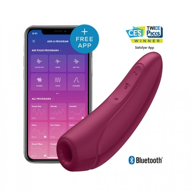 Stymulator Łechtaczki Curvy 1+ Rose Red With App Satisfyer 