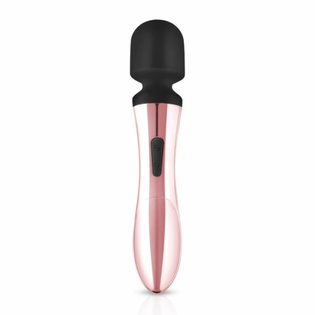 2 w 1 Masażer i Wibrator Rosy Gold USB Złoty | 100% ORYGINAŁ| DYSKRETNA PRZESYŁKA