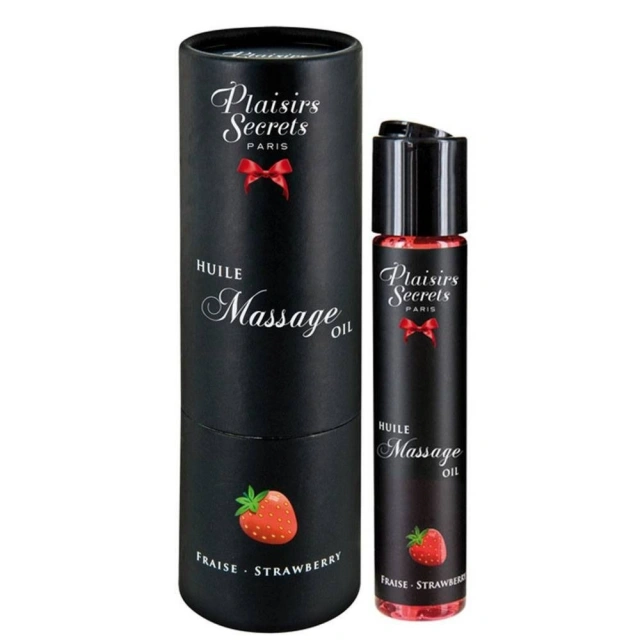 Naturalny Olejek do Masażu Truskawka 59 ml | 100% ORYGINAŁ| DYSKRETNA PRZESYŁKA