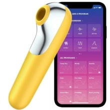 Stymulator Łechtaczki Z Wibratorem Satisfayer Dual Love Yellow Satisfyer | 100% ORYGINAŁ| DYSKRETNA PRZESYŁKA