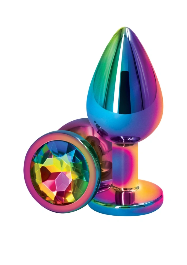 Aluminiowa Zatyczka Analna Kryształ Multicolor M 