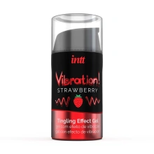 Żel Stymulujący Vibration! Strawberry 15 Ml intt | 100% ORYGINAŁ| DYSKRETNA PRZESYŁKA