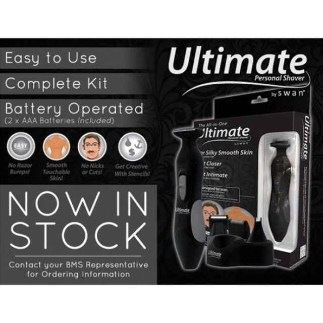 Ultimate Personal Shaver Men Golarka Do Męskich Miejsc Intymnych Czarna Swan 
