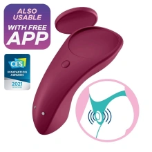 Wibrator do łechtaczki Sexy Secret Panty Vibrator Red Satisfayer | 100% ORYGINAŁ| DYSKRETNA PRZESYŁKA