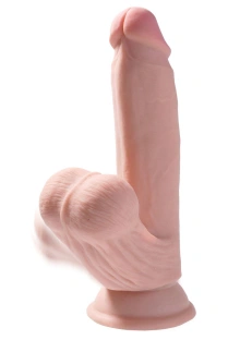 Dildo Z Przyssawką 3D Cock Swinging Balls 7 Inch King Cock | 100% ORYGINAŁ| DYSKRETNA PRZESYŁKA