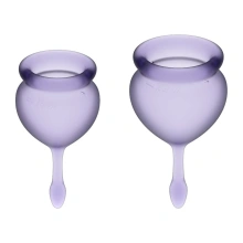 Kubeczki Menstruacyjne Feel Good Menstrual Cup Set Satisfyer | 100% ORYGINAŁ| DYSKRETNA PRZESYŁKA