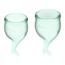 Kubeczki Menstruacyjne Feel Secure Menstrual Cup Set Satisfyer | 100% ORYGINAŁ| DYSKRETNA PRZESYŁKA