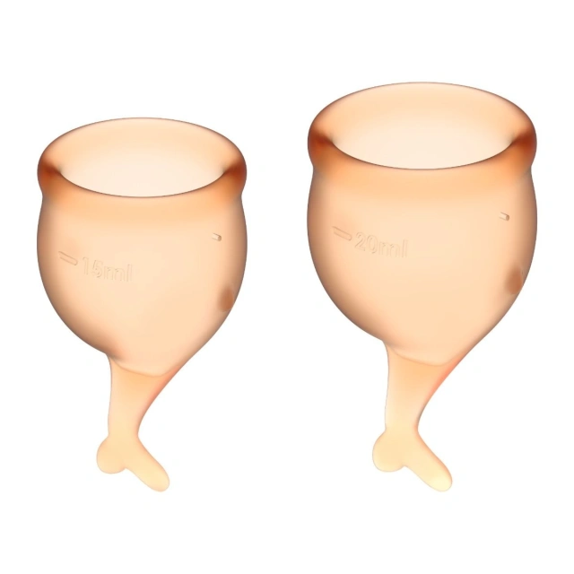 Kubeczki Menstruacyjne Feel Secure Menstrual Cup Set Satisfyer | 100% ORYGINAŁ| DYSKRETNA PRZESYŁKA