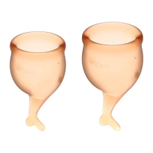 Kubeczki Menstruacyjne Feel Secure Menstrual Cup Set Satisfyer | 100% ORYGINAŁ| DYSKRETNA PRZESYŁKA