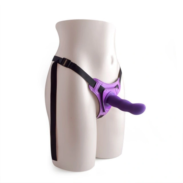 Silikonowy Strap-on Active Love Fioletowy 
