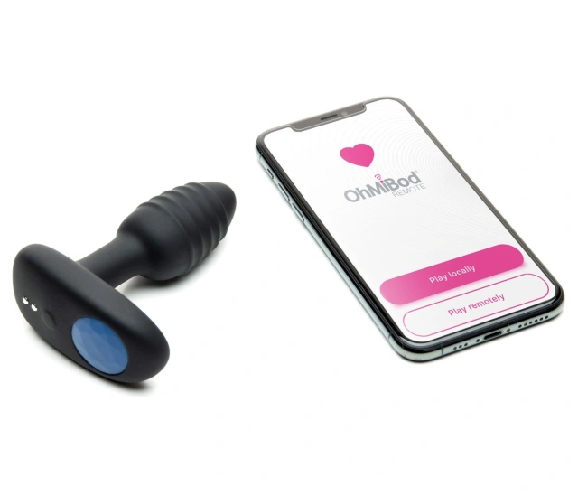 Korek analny Ohmibod Lumen Black Powered by KIIROO 