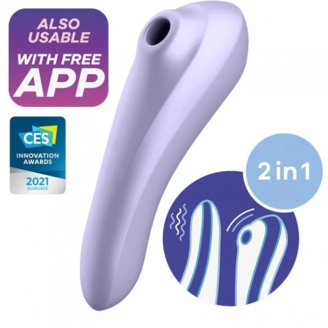Stymulator łechtaczki Dual Pleasure Mauve with App Satysfyer | 100% ORYGINAŁ| DYSKRETNA PRZESYŁKA