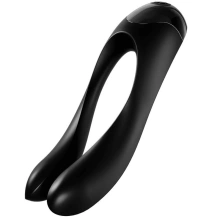 Wibrator na palec Satisfyer Candy Cane Black | 100% ORYGINAŁ| DYSKRETNA PRZESYŁKA