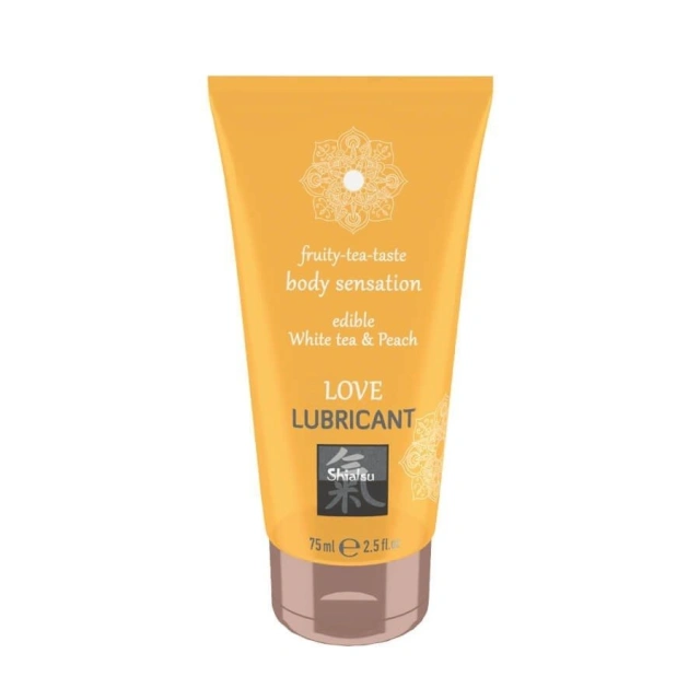 Lubrykant Jadalny Shiatsu Biała Herbata i Brzoskwinia 75ml 