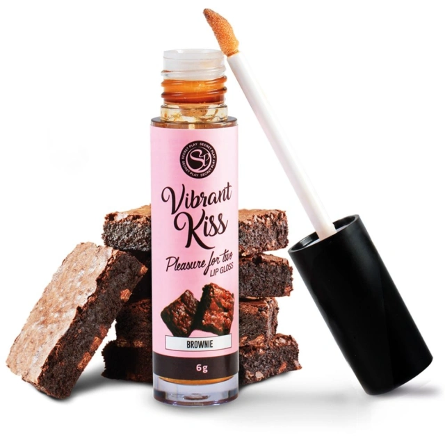 Błyszczyk Wibrujący do Seksu Oralnego Brownie 