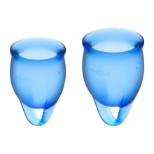 Kubeczki Menstruacyjne Feel Confident Menstrual Cup Set Satisfyer | 100% ORYGINAŁ| DYSKRETNA PRZESYŁKA