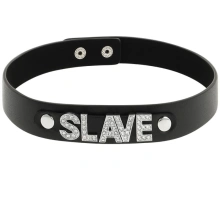 Gustowny Naszyjnik Choker z napisem 